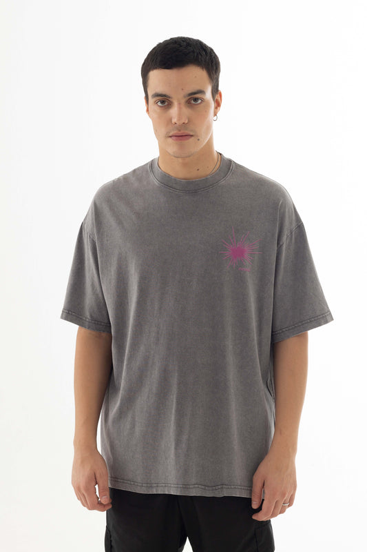 UNLEASH T-shirt Oversize (acid wash)