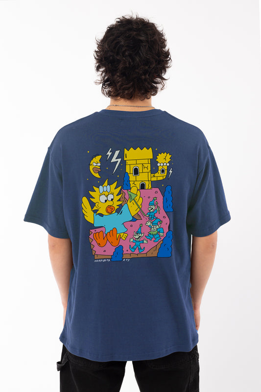 YELLOW QUEST T-shirt (azul)