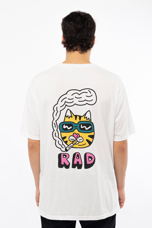 RAD CAT T-shirt (blanco)