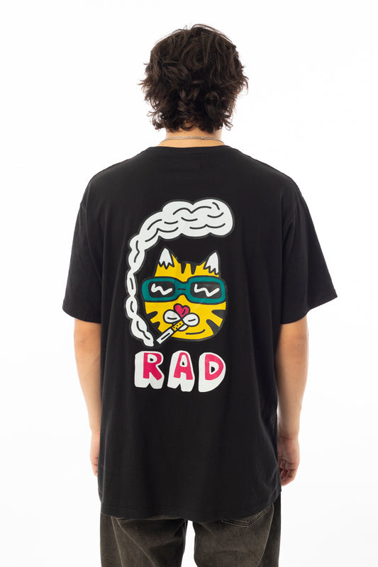 RAD CAT T-shirt (negro)