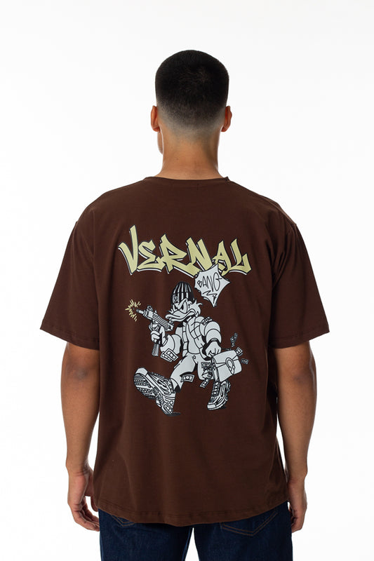 MC ROBBERY T-shirt (marrón)